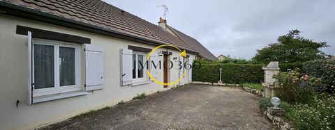IMMO360 offers on Saint Ouen (41) a single-storey house of 90 m2 3 minutes from downtown Vendome. It consists of an entrance overlooking a large living room of 32 m2 and a separate kitchen, 3 bedrooms, two with fitted wardrobes, 1 bathroom and separa...