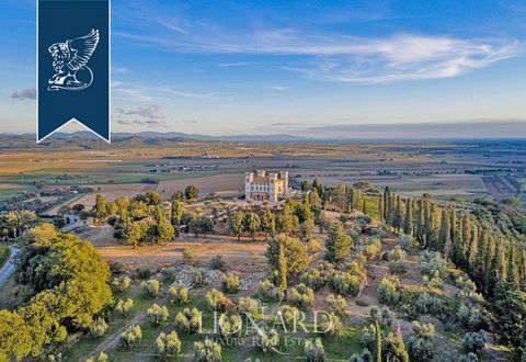 The magnificent castle of the 1800s in Alta-Maremma, with a wine farm, is sold. Castle with an area of ​​2200 square meters is surrounded by vineyards and olive groves, located on the slopes descending to the sea. The complex has 19 rooms, a restaura...