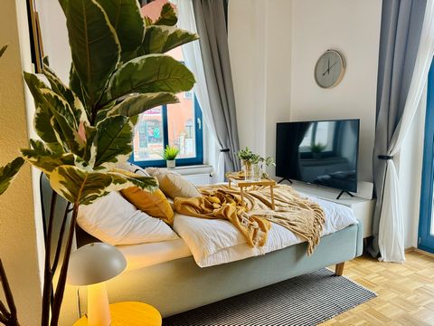 Hello dear guests, The apartment on offer with its stylish furnishings is ideal for business travelers, students or a nice couple. It offers an all-round, worry-free package with complete equipment. It is located in the Dresden-Löbtau district, close...