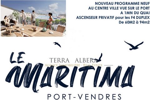 NEW TYPE 3 APARTMENT - LUXURY RESIDENCE IN THE CITY CENTER OF PORT-VENDRES ONLY IN YOUR TERRA ALBERA BRANCH IN COLLIOURE Your life starts here, treat yourself to the luxury of the sea every day! Port-Vendres, the jewel of the Mediterranean coast, wel...