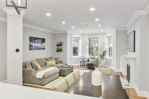 Experience luxurious living in this stunning three-bedroom, 2.5-bathroom home nestled in Boston's charming St. Botolph Street. Boasting grand wood-paneled entryways, high ceilings, and hardwood floors, this two-level residence is bathed in southern s...