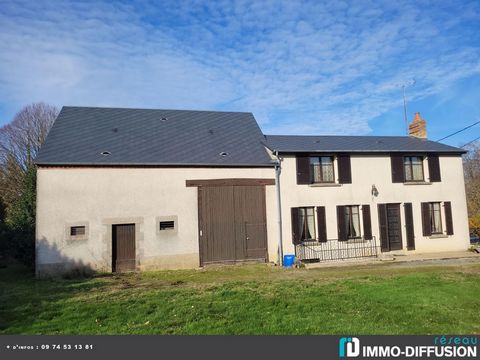 LGB156059 In a hamlet, Farmhouse of about 100 m2 comprising 5 room(s) including 2 bedroom(s) + Land of 5561 m2 - View: Cleared - Construction Pierres de pays - Ancillary equipment: garden - courtyard - garage - fireplace - cellar - heating: Central o...