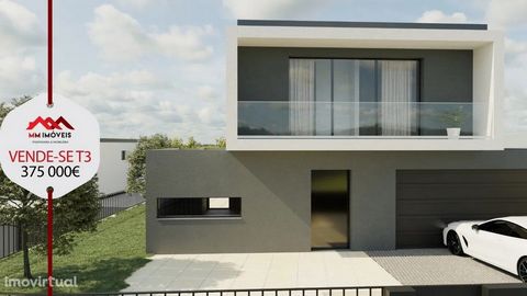 House T3 of four fronts, under construction, with a total area of 262m2 (good areas), implemented on a land with 600m2. Located in Rebordosa, 20 minutes from Porto, in a quiet place of villas, but close to services, transport, hospital, schools, and ...