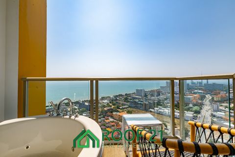 34th Floor Corner Unit with Breathtaking Sea View - Best Deal in a Prime Location with Excellent Amenities! Introducing a Luxury Modern Unique Design 1 Bedroom Condominium For Sale, Just Minutes Away from Jomtien Beach in a Pet-Friendly Project. Unit...