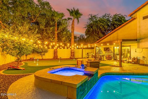 Welcome to your dream home in the highly sought after magic zip code of 85254. This home provides modern comforts without the constraints of an HOA! This spacious 5 bedroom 3 bathroom home offers the epitome of luxury living. Embrace the Arizona suns...
