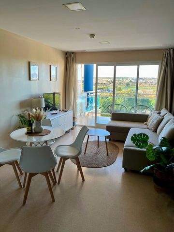 Sunny 1 bedroom apartment is located about 25 km from Alicante airport. The apartment has a bedroom, a bathroom, a living room with a kitchen and a balcony. The kitchen is equipped with a coffee maker, fridge, toaster, kettle and all utensils. The ba...