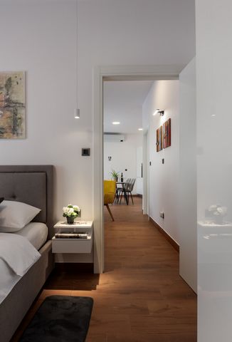 Apartment Terra 5 Deluxe is located on the ground floor of a residential building in a quiet part of Marinići - Municipality of Viškovo, 6 km from the center of Rijeka, 13 km from Opatija and 6 km from Kastav. Possibility to accommodate up to four pe...