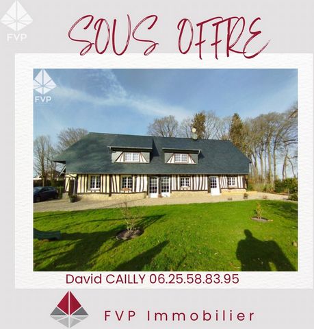 In the countryside between YERVILLE and DOUDEVILLE, come and discover in EXCLUSIVITY at FVP IMMOBILIER this beautiful Norman farmhouse typical of the region, in a very pleasant, quiet and wooded environment. This half-timbered house has recently been...