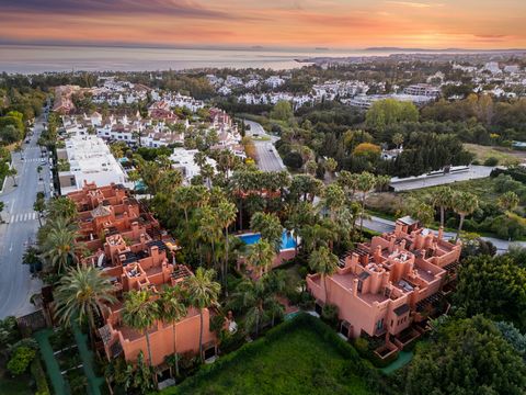 Golden Mile Marbella ... Townhouse This exquisite townhouse enjoys a prestigious location in the esteemed Altos de Puente Romano on Marbella’s Golden Mile. With an abundance of outdoor space, including private terraces for alfresco dining and relaxat...