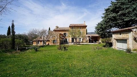 In the countryside, 1.5 km from the village of Bedoin at the foot of Mont Ventoux, large Provencal farmhouse with approx. 350 m² of usable space, divided into two dwellings, set in approx. 4021 m² of wooded grounds. South-facing, the Mas is built of ...
