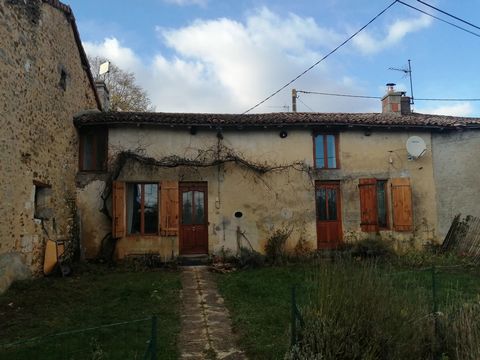 Sitting in a small hamlet near the village of Champagné-Saint-Hilare, and not far from the market towns of Gençay and Vivonne, this stone property offers great potential. The property comprises, on the ground floor, of a dining kitchen, large lounge ...