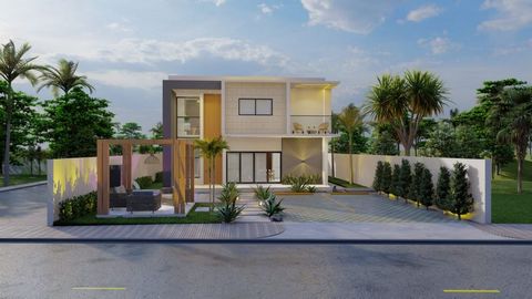 Exclusive Villas just 1 Minute from Las Ballenas Beach Las Terrenas Only 2 Villas of 170 Mts of Construction on Plots of 300 Mts Each | 3 Bedrooms | 2.5 Bathrooms | Living Room | Dining Room | Kitchen | Living Room | Washing Area | Maid's Room with B...