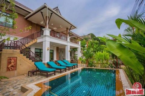 This is a large two storey pool villa for sale only 7 minutes to Ao Nang Beach. The house is very nicely decorated and solidly built. There are three bedrooms, all with ensuite bathrooms. Each bedroom has big windows to enjoy the views and tropical b...