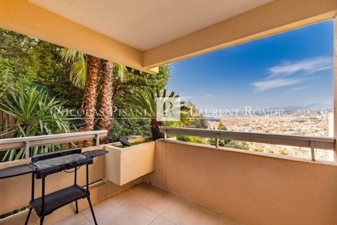 2-room apartment renovated in 2024 FOR SALE in Nice's Mont Boron area in a secure residence with caretaker. The air-conditioned flat features: an entrance hall with storage space, a light-filled living room opening onto the private garden, an open-pl...