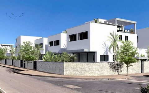 Semi-detached villas in Torre de la Horadada, Costa BlancaThree-storey homes on the second line of the beach, 150 meters from Las Higuericas Beach, fully furnished kitchen, thermal and acoustic insulation and air conditioning (hot / cold) through duc...