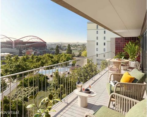 New development Apartments for sale 3 units Description In Lisbon, a stone's throw from the Alto dos Moinhos Metro and the Estádio da Luz, UNIQUE BENFICA is the Private Condominium that will surprise you by the difference. With an architecture of ele...