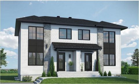 NEW PROJECT, PHASE 2 OF THE SEIGNEURIAL PLATEAU! Unique opportunity to become a homeowner. Super semi-detached cottage, 5-year GCR warranty, Novoclimat certification. Near the Sous-Bois school and the Cimes school, the Cambert Leisure Centre. Photos ...