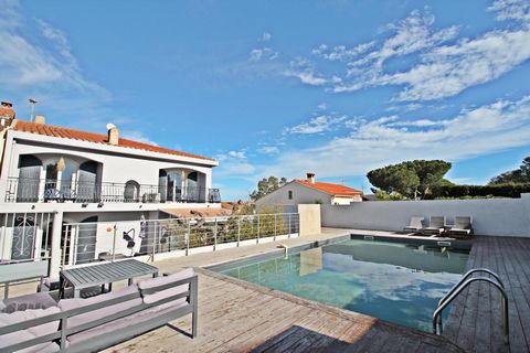 Maison rénovée, 4 chambres, piscine jardin CANET