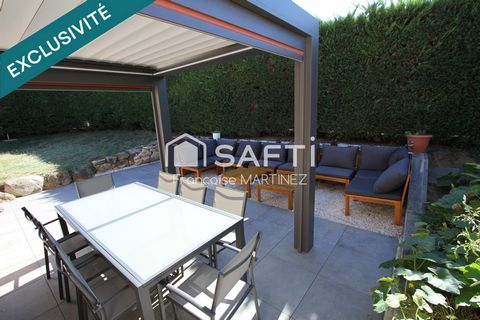 Rare à St Bonnet de Mure le Haut : maison plain-pied 6 pièces avec piscine, pergola bioclimatique et véranda