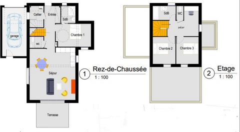 Belz, near the Pont-Lorois, at the end of a dead end. Subdivision of 9 houses of type 4 and 5, including for all houses 2 parking lots and a garden. For a type 4 house, entrance overlooking living room / kitchen of more than 35m2, 3 bedrooms includin...