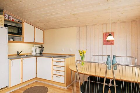 Holiday home located close to one of Funen's best beaches at Hasmark and with plenty of opportunities for hiking and biking. The cottage contains an open kitchen with two ceramic hobs. In the living room there is a double bed and in the annex you wil...