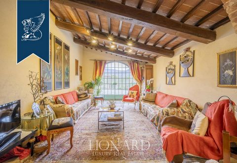 This luxurious farmhouse near Arezzo, spanning over 1,200 sqm within a 7,300-sqm private estate, epitomizes elegance and tradition. Dating back to the mid-1700s, the property comprises a main villa, an annex, and a splendid garden with a swimming poo...