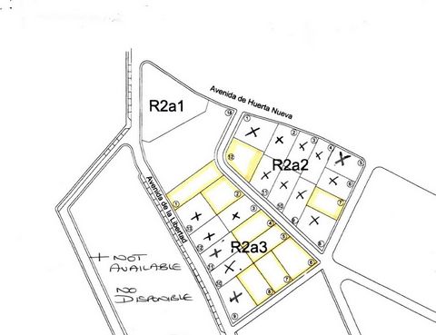 An opportunity to buy a plot of urban land in Huerta Nueva, Los Gallardos. Sector R2A2 and R2A3, the price per plot is 130€ per SQUARE METER. Permissions would be required from the Town Hall, to construct your bespoke property.    AVAILABLE PLOTS IN ...