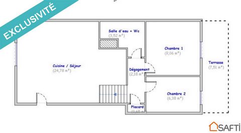 Appartement 50 m² FRONTON Centre