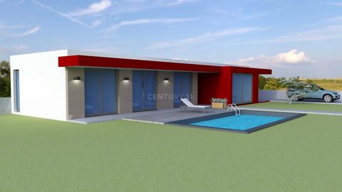 Aproved project for new build modern stile 3 bedroom bungalow(240m2) with porch,garage and pool on a quiet location at 10 min. from Miranda do Corvo town, 20 min. from Coimbra city and 1,5 hour from Porto airport. Contains hall ,livingroom connected ...