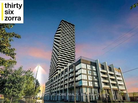 Etobicoke's Most Sought-After Building - Thirty Six Zorra Condos At The Queensway And Zorra Street. Brand New Never Lived In brand New Bright and spacious 2 Bedroom, 2 Full Bathroom Plus Den! with an amazing CN Tower and lake views From The 31st floo...