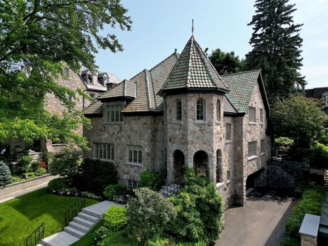 Nestled in the prestigious Outremont neighborhood, this impressive property offers a luxurious and warm living experience. Meticulously maintained by its owner over the years, this elegant stone construction charms thanks to its gable roof and its ma...