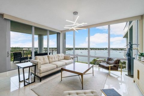 This contemporary 10th floor Water Club condo offers mesmerizing panoramic views of the intracoastal and ocean, and a country club lifestyle without the headaches and fees. Located in a highly sought-after pet-friendly building, 1 Water Club Way 1001...