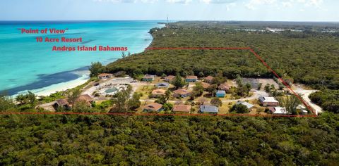 Escape to paradise with a 4.92 acre 14-villa beach resort that needs updating in Fresh Creek, Andros, Bahamas. With 5+ additional acres and approximately 700 feet of beachfront property, This is a great business opportunity. Andros is famous for bone...