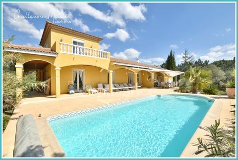 Dpt Hérault (34), à vendre proche Roujan maison P7 de 167 m² avec piscine, garage sur un terrain de 1 923,00 m²