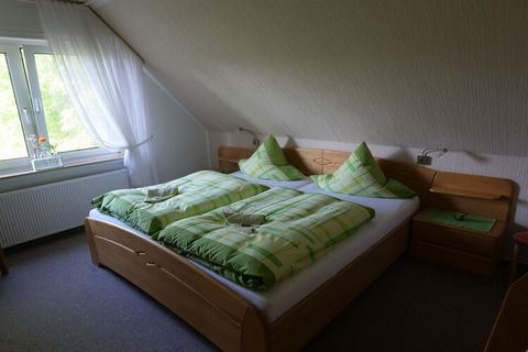 Diese große, helle Ferienwohnung im Obergeschoss eines Zweifamilienhauses mit 2 Schlafzimmern, einem Wohnzimmer, Bad mit Dusche , Waschbecken und WC., Balkon, W-LAN-Anschluss. Im Keller des Hauses befinden sich Waschmaschine und Trockner. Auf 88qm al...