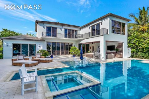 Experience a once in a lifetime opportunity to own this beautifully renovated six bedroom home situated on a sprawling 3/4 acre lot directly on the Intracoastal Waterway. Combining elegance with a warm charm, this residence offers plenty of space for...