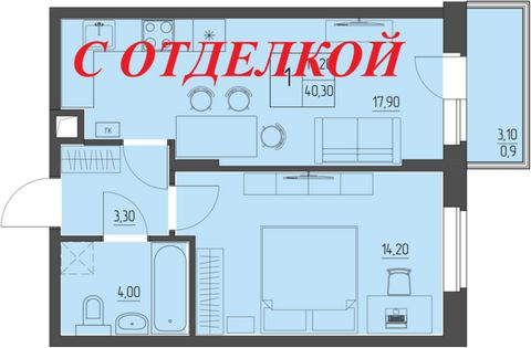 Квартира с отделкой под ключ. Дом сдан. Подходит под ипотеку, в том числе семейную, военную. Все виды жилищных сертификатов, материнский капитал. Заключаем договоры купли-продажи. Просторная кухня-столовая. • металлопластиковые окна; • полы из ламина...