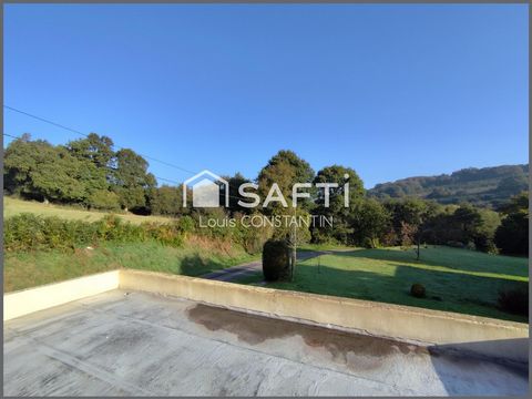 Maison d'habitation de 118 m2, 5 chambres, vie de plain-pied, garage, campagne