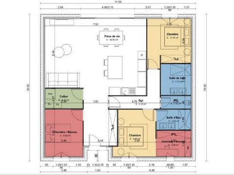 Terrain à bâtir 344 m², viabilisé, clôturé, Tram