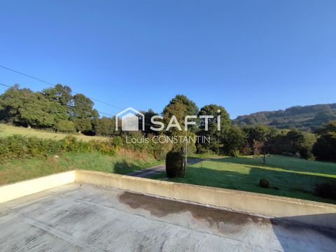 Maison d'habitation de 118 m2, 5 chambres, vie de plain-pied, garage, campagne