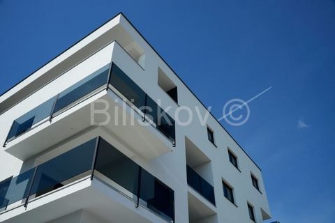 www.biliskov.com  ID: 14101 Dugo Selo, Center Three-room penthouse with calculated NKP area of 128 m2 on the 3rd floor of a residential and commercial building built in 2023. The apartment consists of two bedrooms, a bathroom, a living room with a di...
