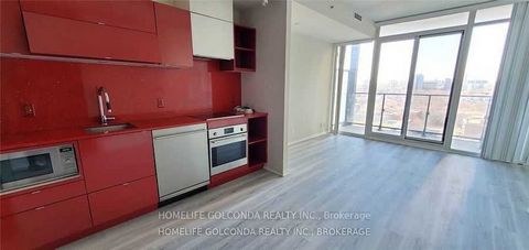 Spacious & Bright 1 Br + Den Unit (Can Be Used For 2nd Br, 590 Sf+105 Sf Balcony) Open Concept With Multiple Rolling Doors, Flexible For Fully Open Space/Individual Rooms. Modern Kitchen, Newly Renovated Vinyl Flooring Throughout The Unit. Located Be...