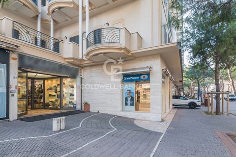 We offer for sale a commercial space of 147 square meters located in the center of Riccione, precisely in Viale Ceccarini. The property is characterized by a large window that guarantees visibility and a private garden of 100 square meters, easily ac...