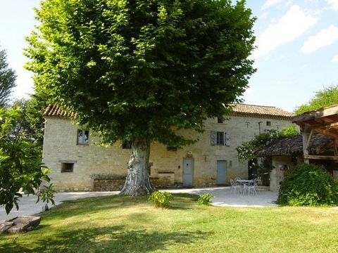 Charming stone property suitable for a large family or self-catering activity Quietly located in the countryside with a nice view, and a plot of 6575 m2 with trees with an orchard and a meadow On the ground floor an entrance hall 7.44 m2, a bedroom 1...