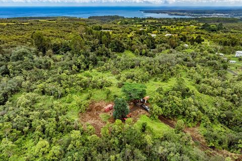 A rare offering....beautiful large acreage towards the top of Kaiwiki Rd in Hilo, come see nature at its best with an abundance of native trees (Koa, Ohia, Hapu'u), King palms, floral and fauna bordered by conservation land for optimal privacy. A riv...