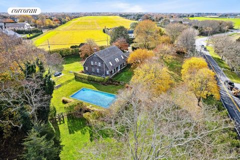 This remarkable converted barn, set in the heart of Water Mill was built in 1870, and moved from Bridgehampton to its present location 100 years later in 1970. The charm of its original commission is still found in the many details of the structure. ...