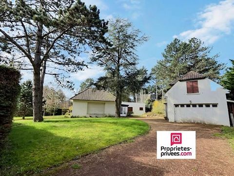 Family Property 6 Bedrooms. Hardelot-Plage, discover this single-storey villa from the 60s of about 130 m2 on a wooded plot not overlooked and well exposed. Entrance via the veranda of 12 m2, hallway on kitchen of about 17 m2 opening onto terrace, li...
