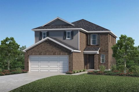 KB HOME NEW CONSTRUCTION - Welcome home to 8130 Coco Bluff Drive located in Marvida and zoned to Cypress-Fairbanks ISD! This floor plan features 3 bedrooms, 2 full baths, 1 half, 2-car garage and a brick privacy wall with NO BACK NEIGHBORS. Additiona...