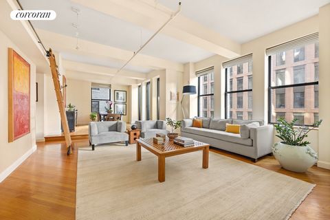 Discover the allure of this unique, fully-renovated three-bedroom loft with two outdoor terraces, where the vibrant neighborhoods of Hudson Yards and Chelsea meet. This one-of-a-kind loft-like residence features impressive grand 11-foot ceilings, ove...