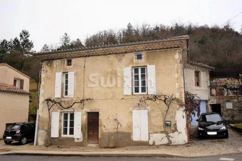 Ref 67942HA: In the Drômoise countryside a few minutes from Bourdeaux and 25 minutes from Dieulefit, in the heart of superb hikes or bike rides. This village house allows us to envisage, after finishing works, a space well suited for a family, or a g...